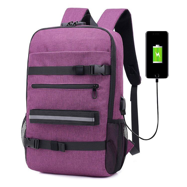 Stylish Korean Travel & School Skateboard Backpack