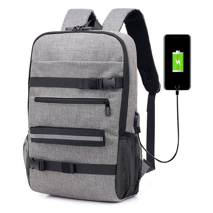 Stylish Korean Travel & School Skateboard Backpack