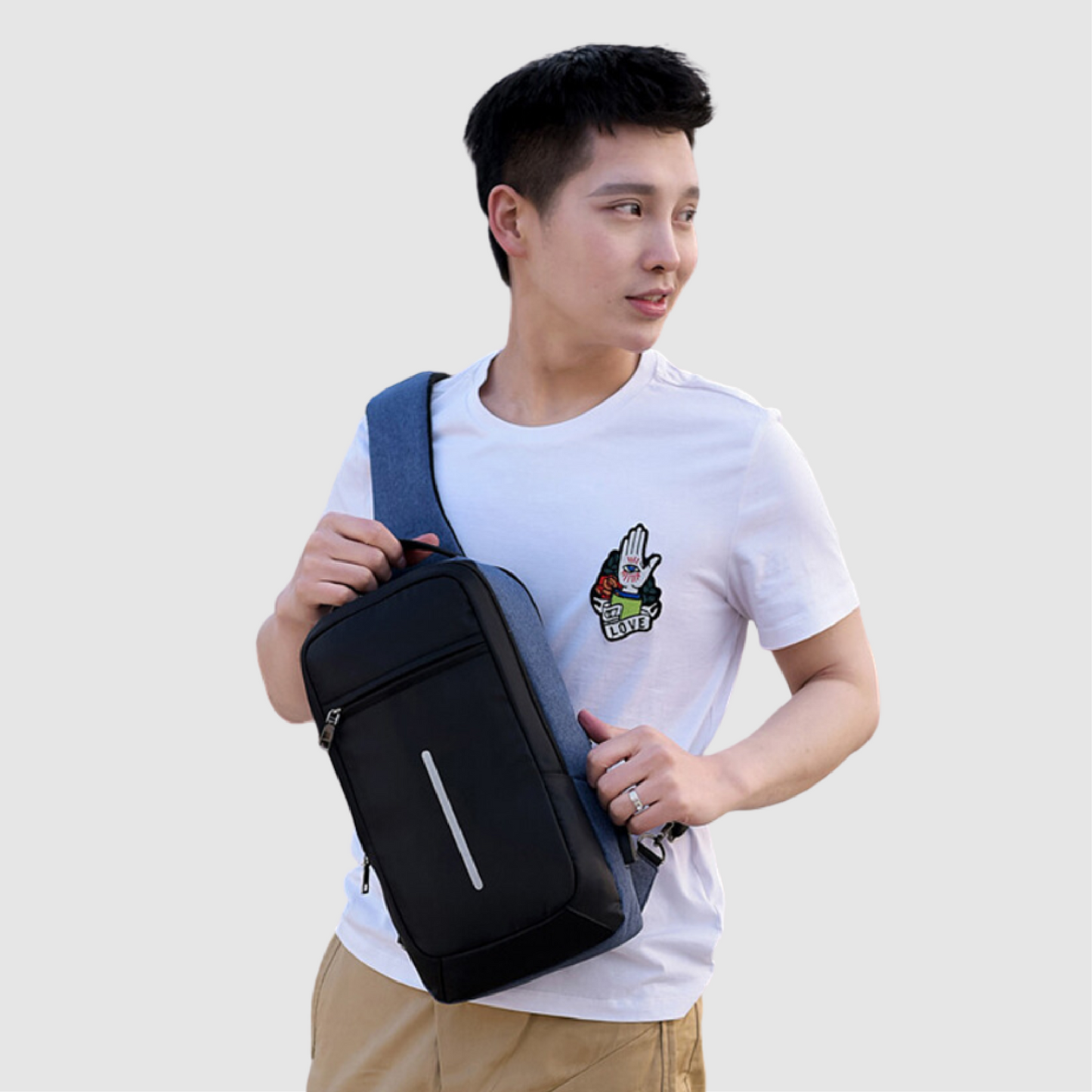 Anti-theft Chest Bag USB Charging Backpack