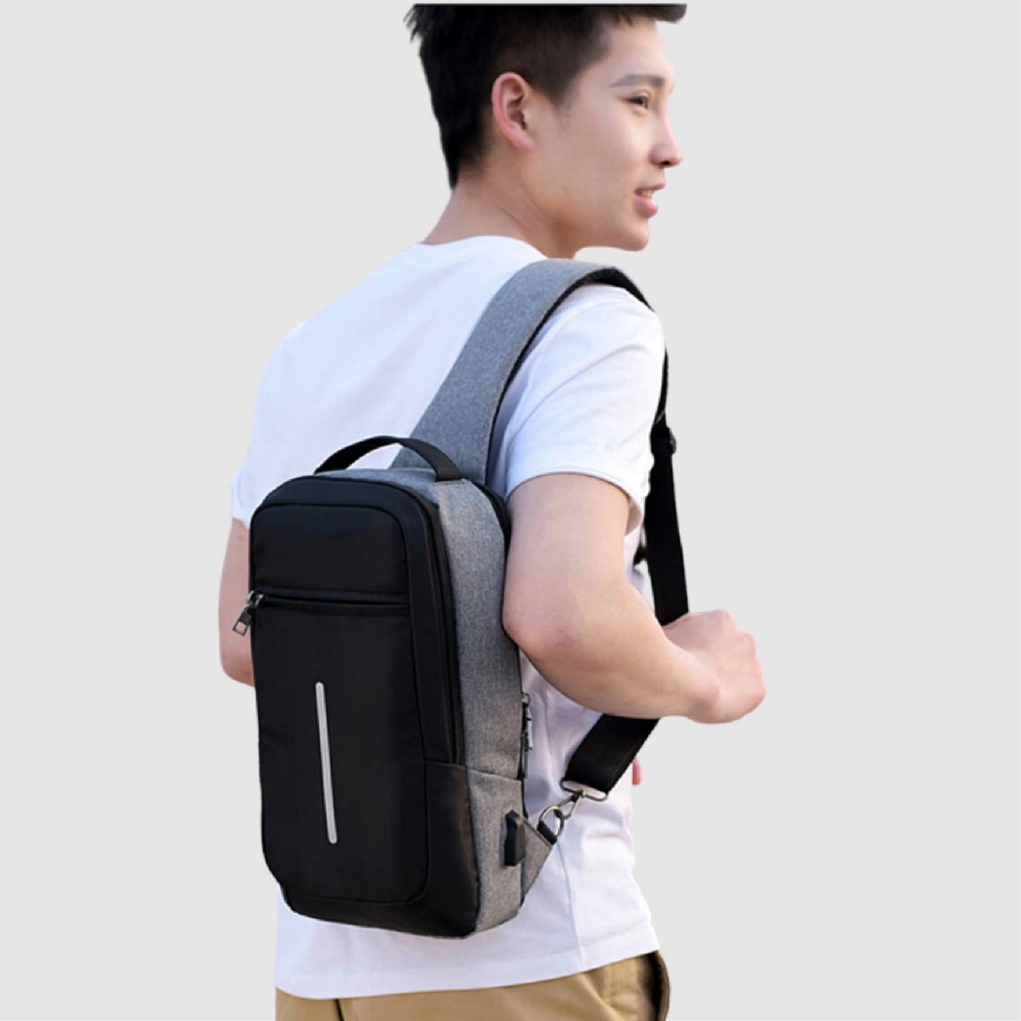 Anti-theft Chest Bag USB Charging Backpack