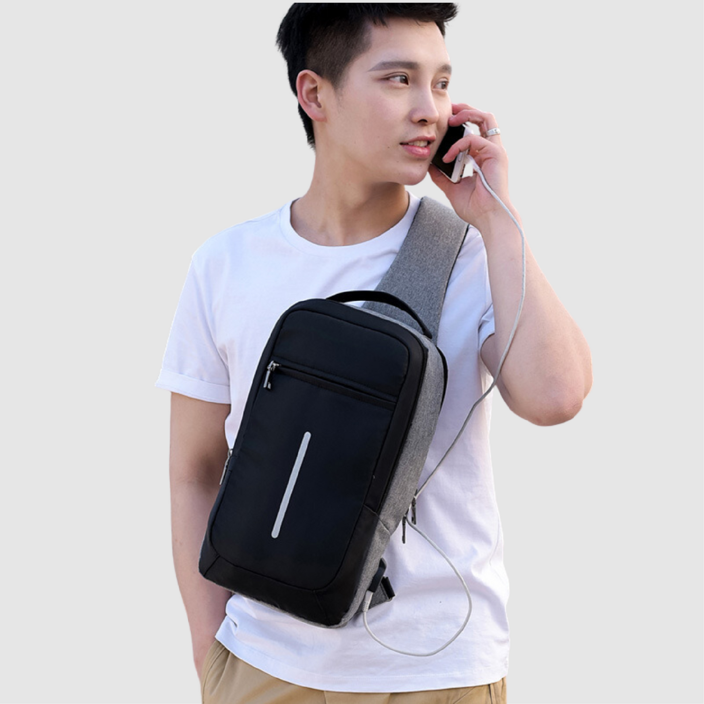 Anti-theft Chest Bag USB Charging Backpack